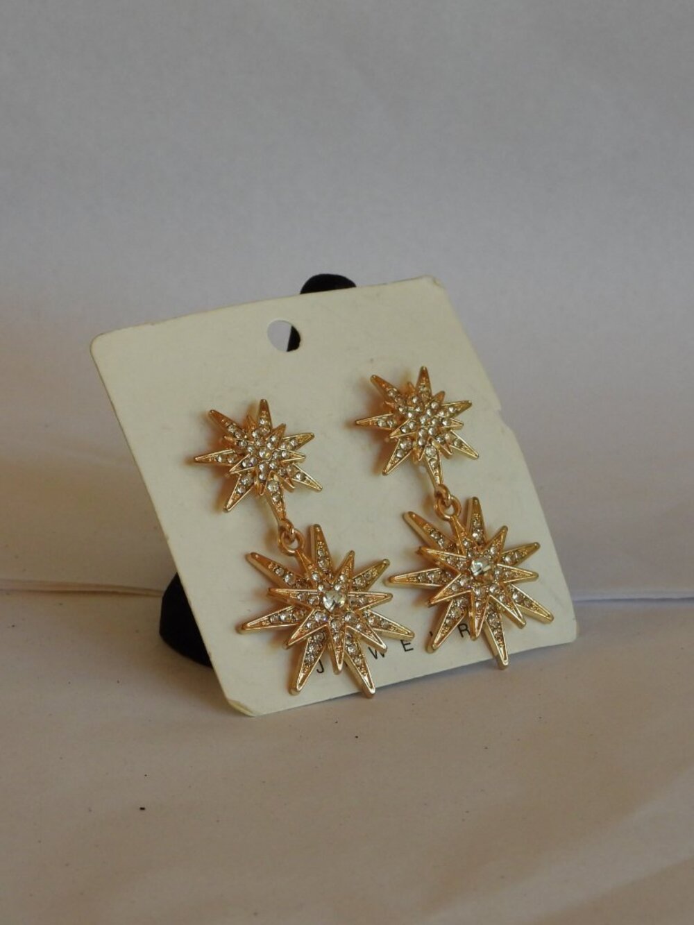 Starburst Rhinestone Earrings - Picture 3 of 5